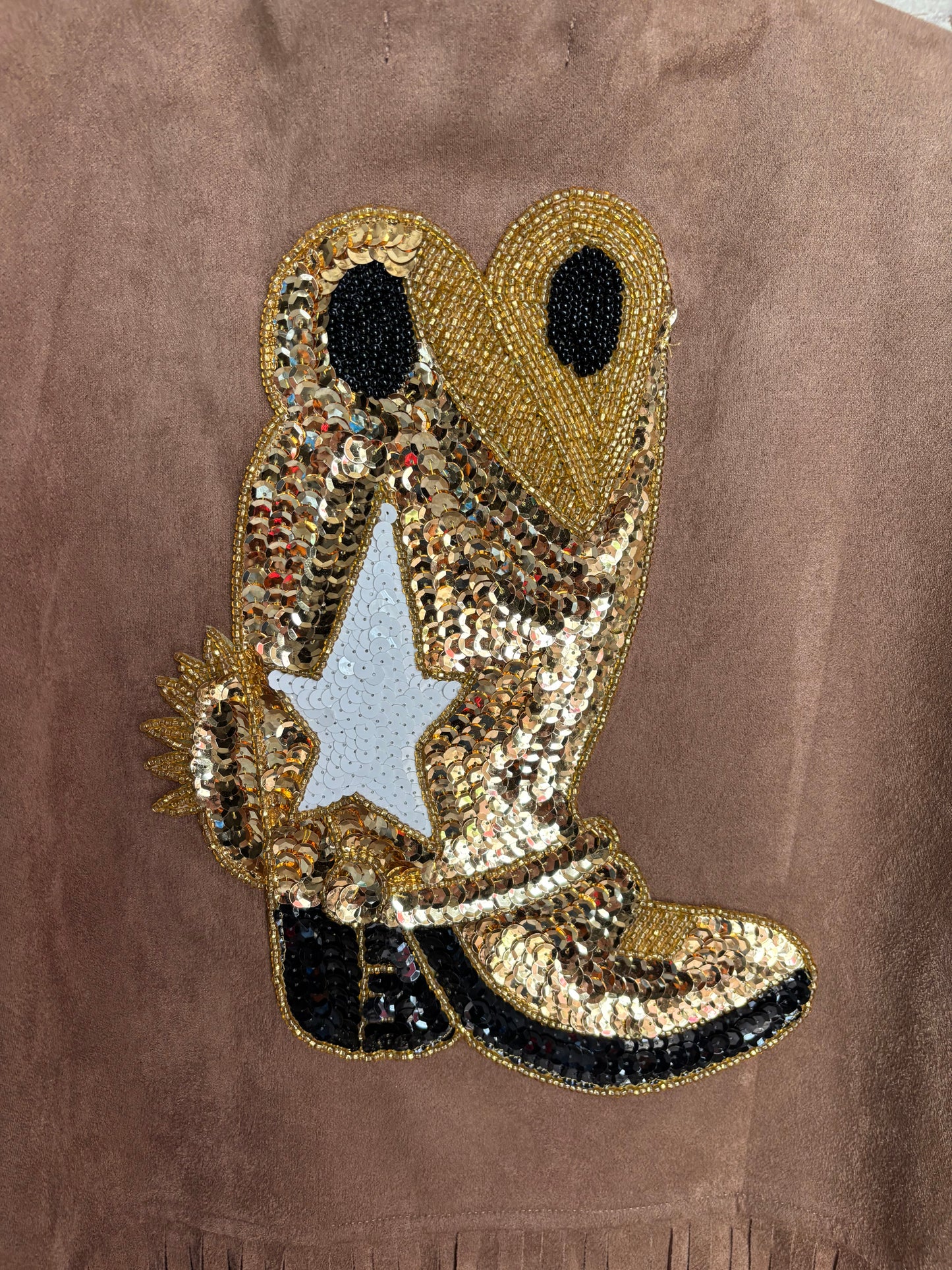 Upcycled Cowboy Boot Vest
