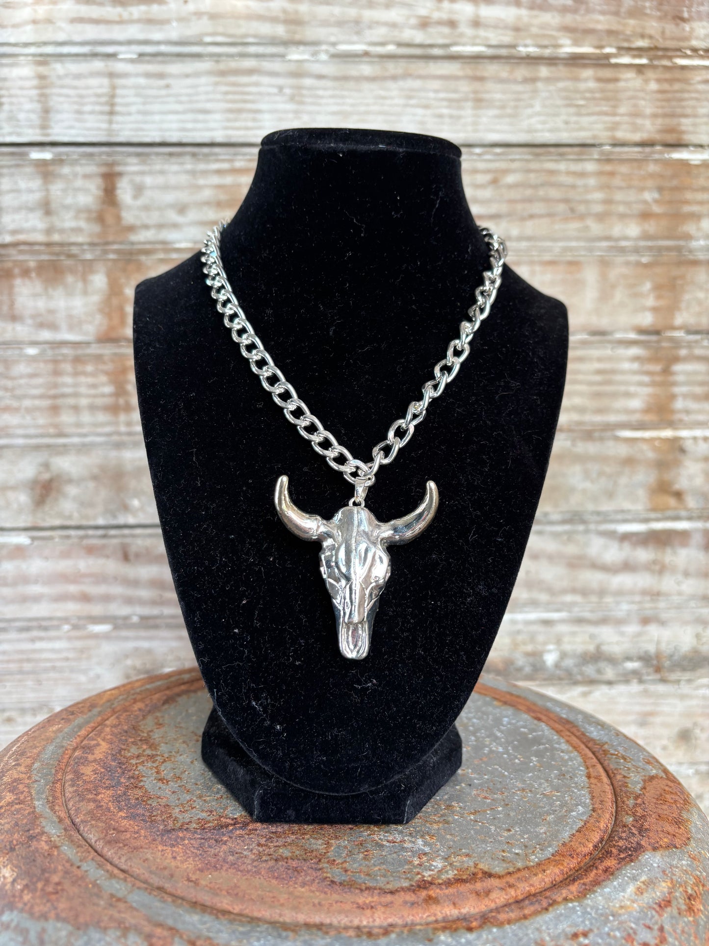 Chunky Rodeo Steerhead Necklace