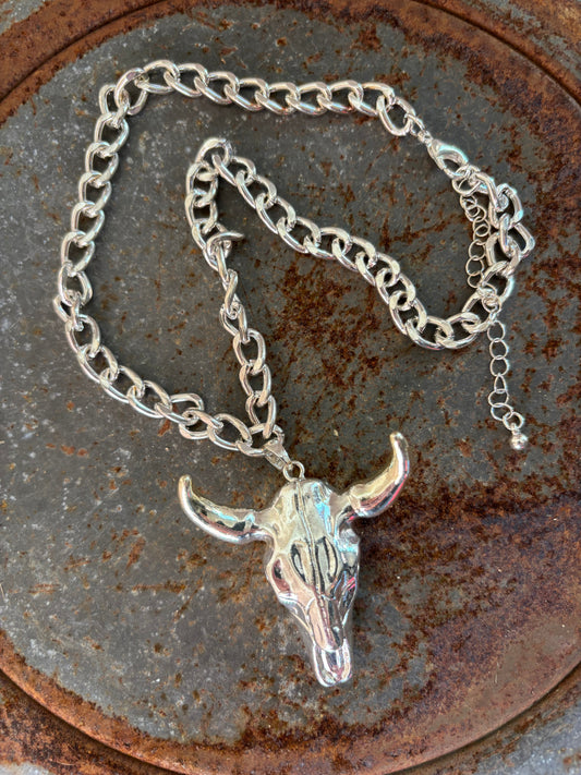 Chunky Rodeo Steerhead Necklace
