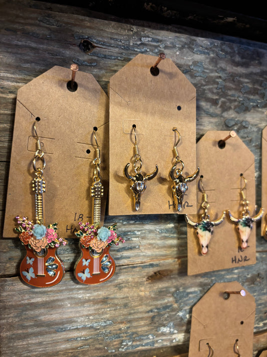 Countrygirl Guitar Earrings