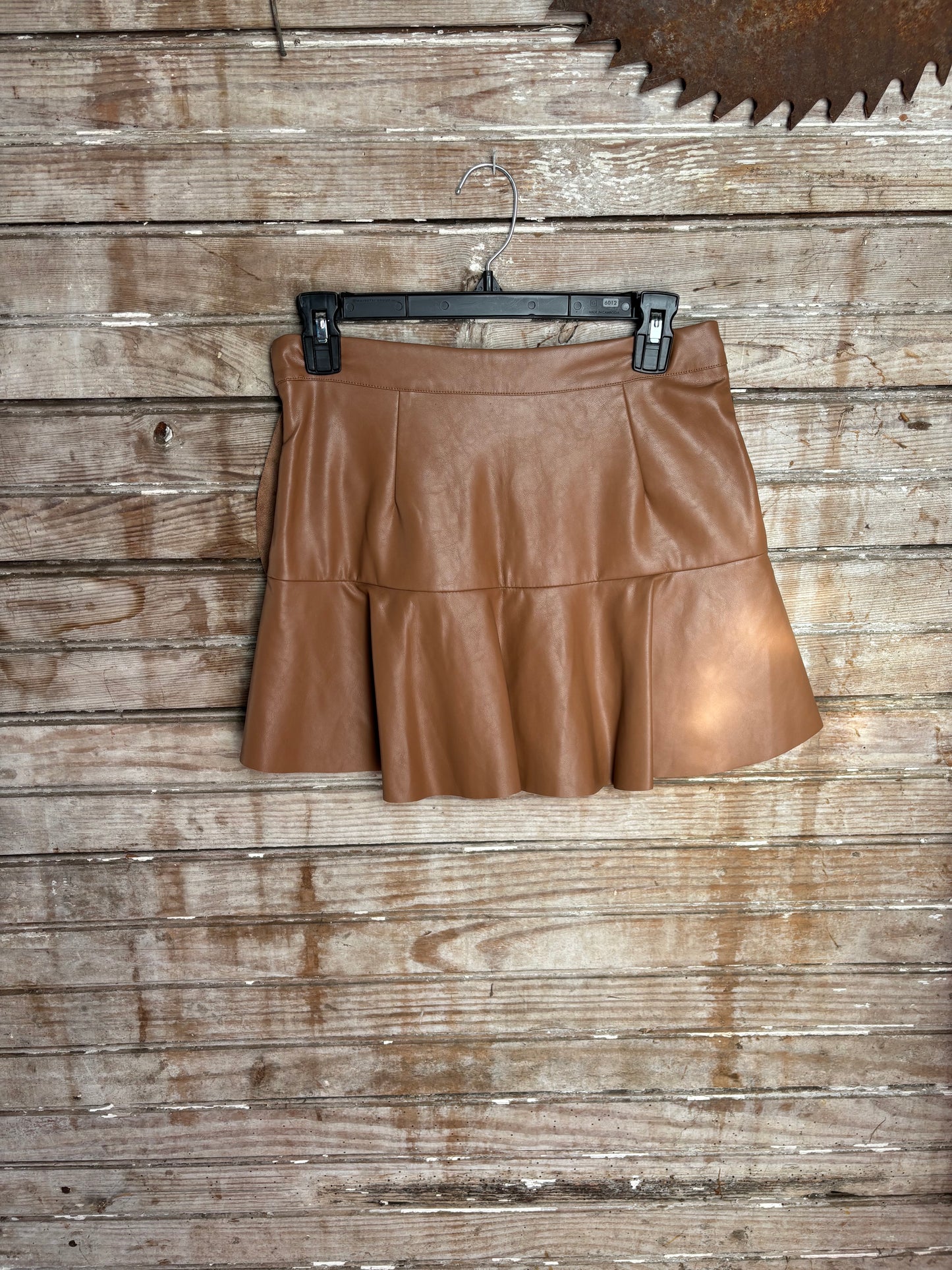 Upcycled Camo/Fringe Faux Skort