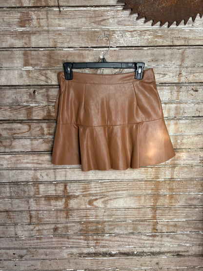 Upcycled Camo/Fringe Faux Skort