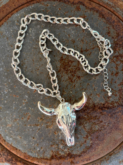 Chunky Rodeo Steerhead Necklace