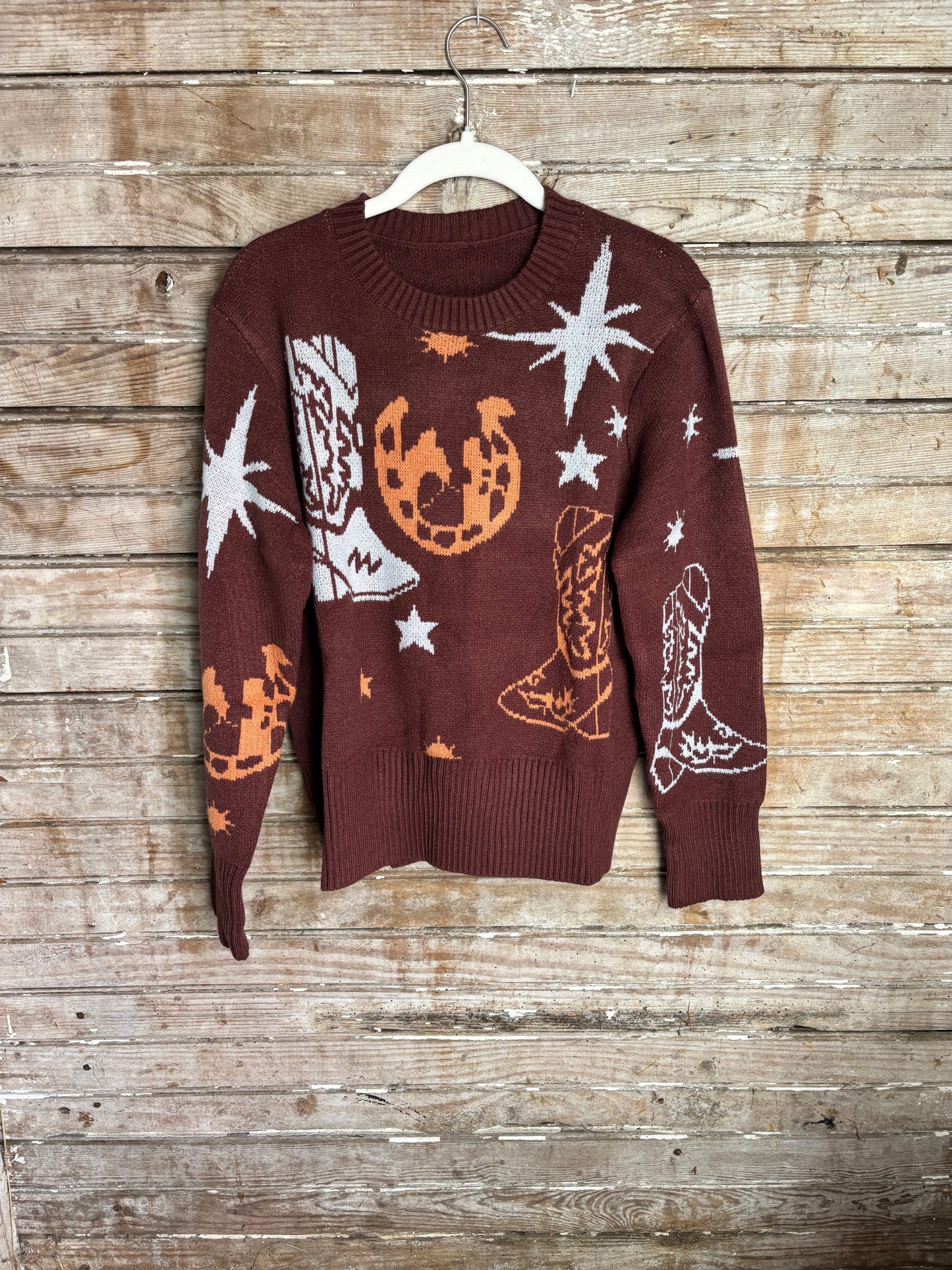Cowgirl Western Horse Sweater
