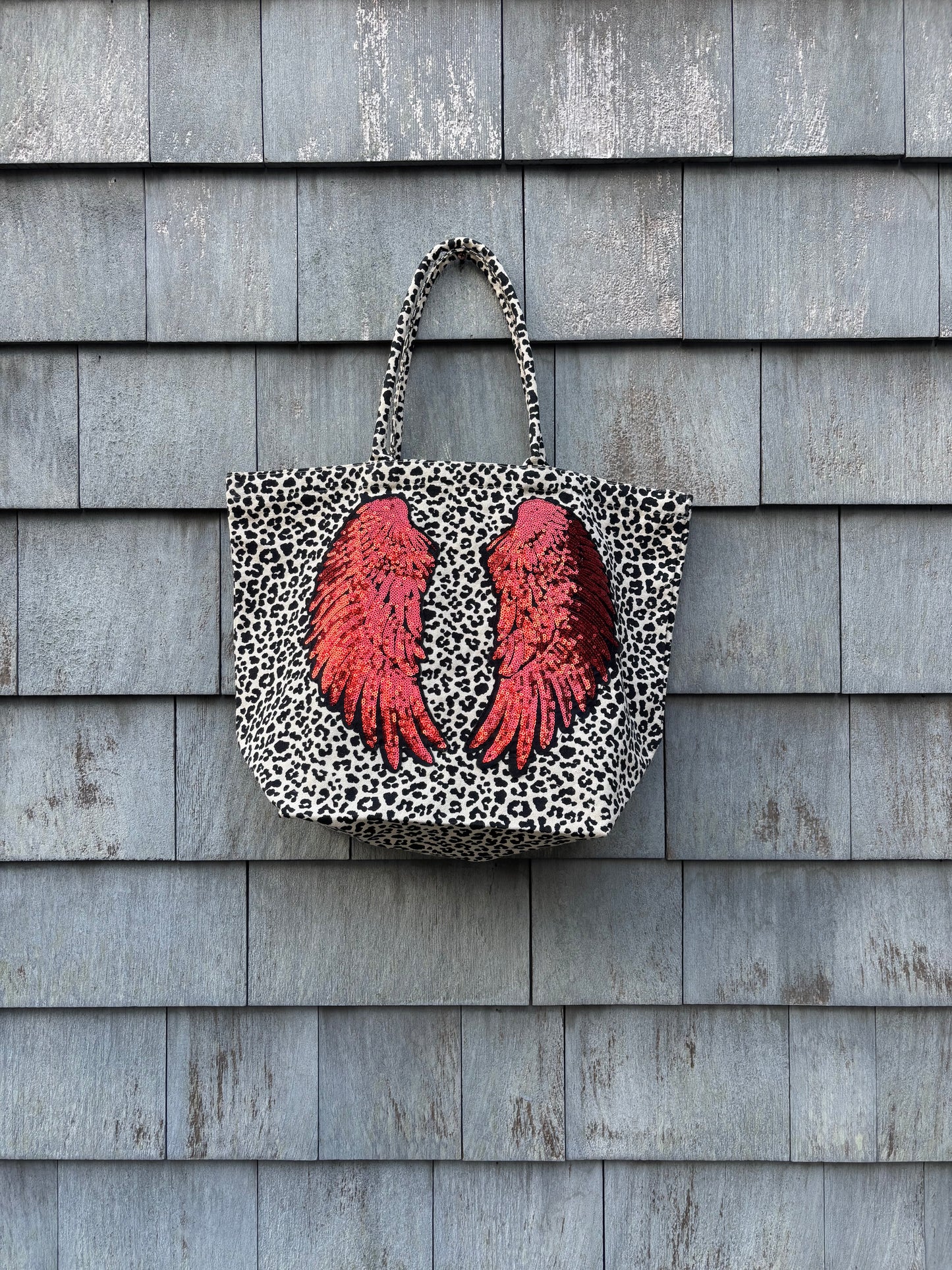 Upcycled Cheetah Totes