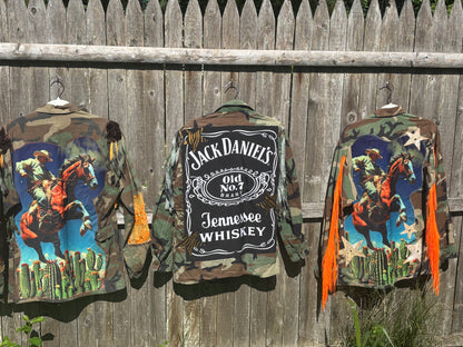 COWBOY Fringe Camo Jacket - you can BUY OR RENT!