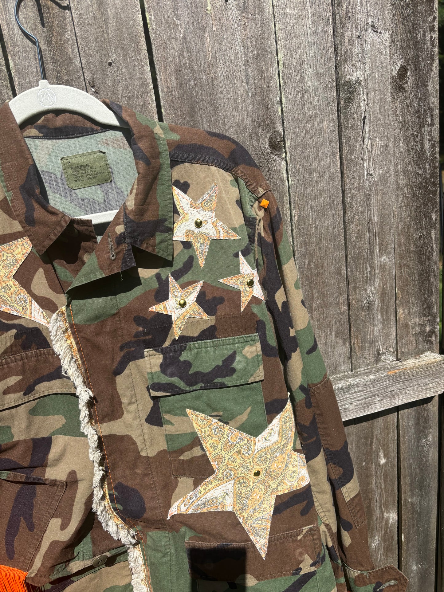 COWBOY Fringe Camo Jacket - you can BUY OR RENT!