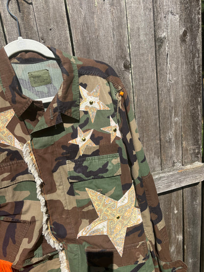 COWBOY Fringe Camo Jacket - you can BUY OR RENT!