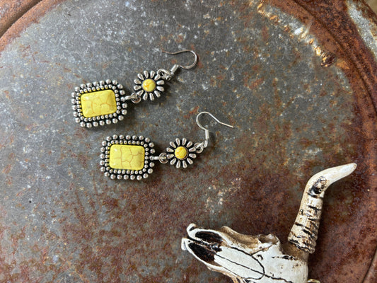 Sunshine Yellow Earrings