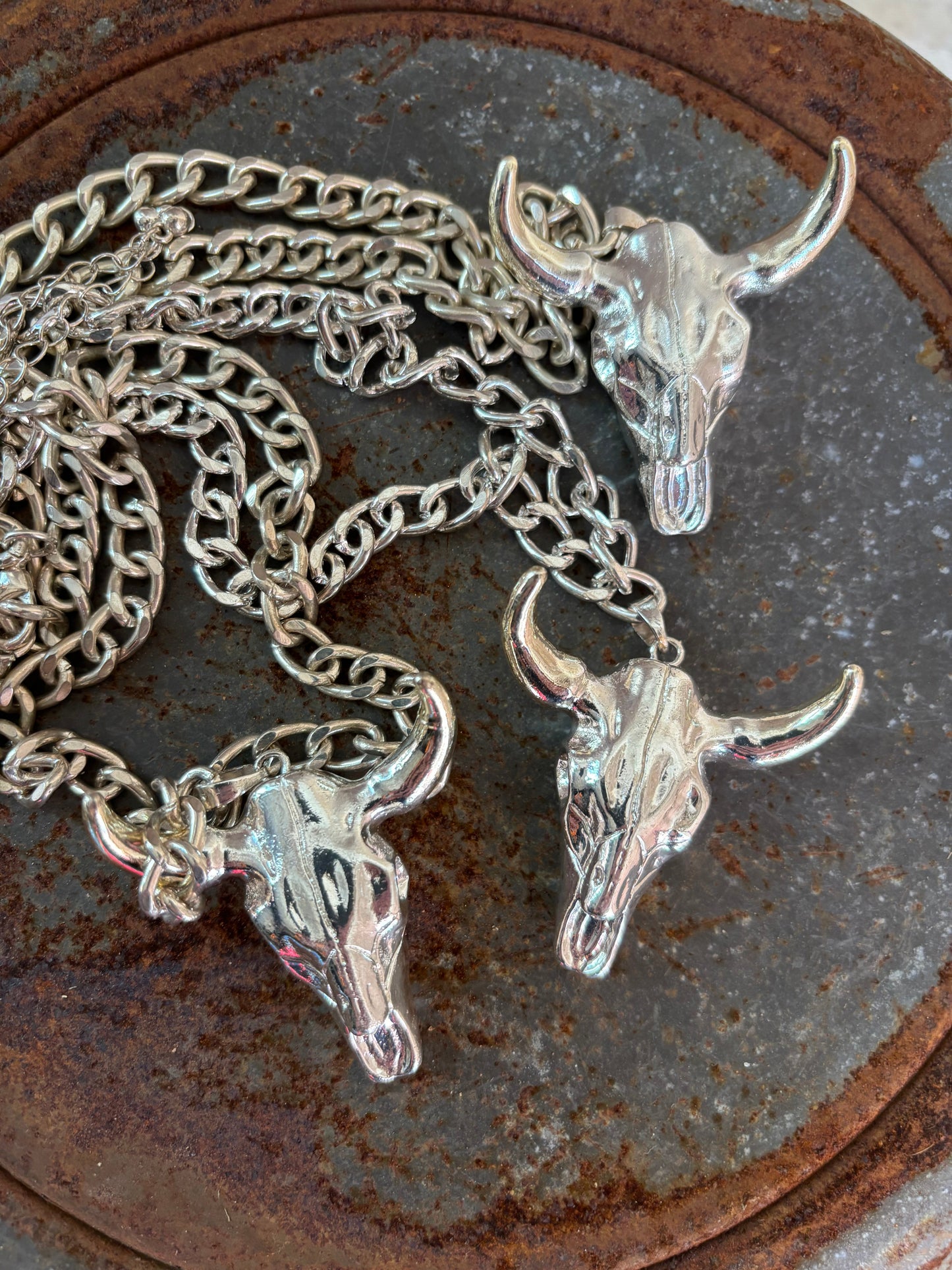 Chunky Rodeo Steerhead Necklace